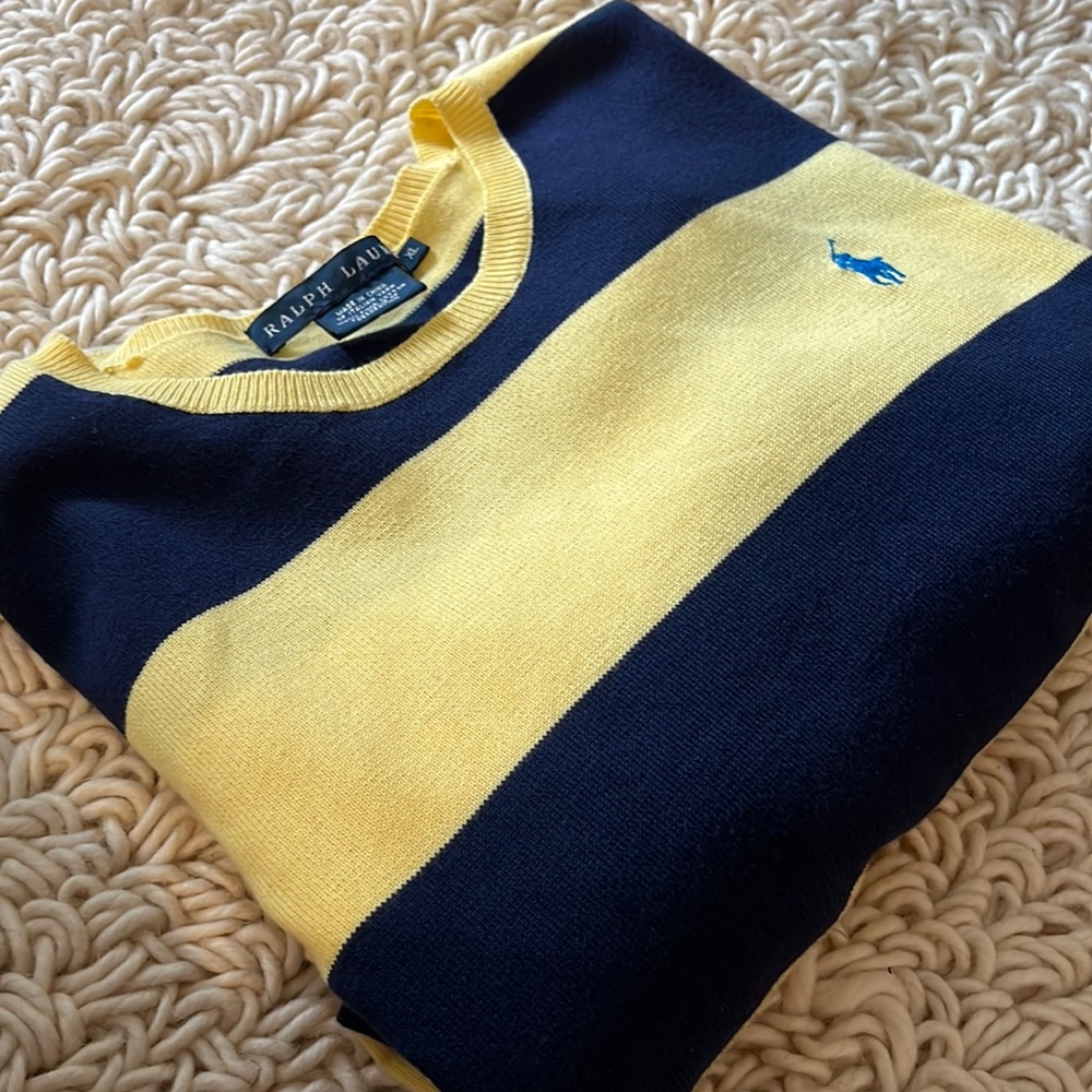 Women’s Ralph Lauren XL Striped Sweater
